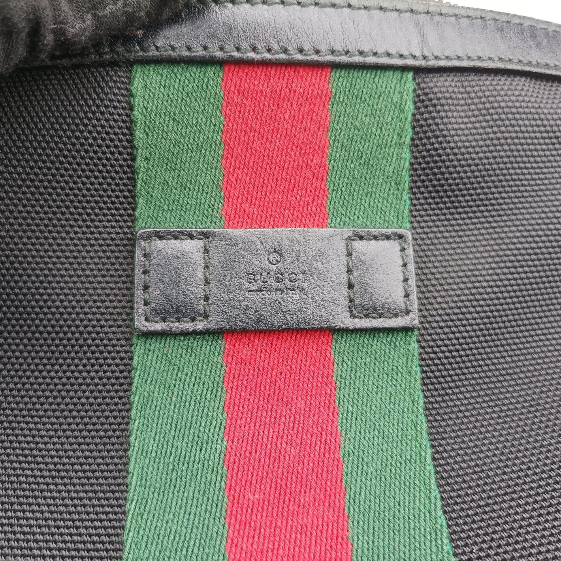Sherry Line Black×Red×Green canvas 387111 Lot number unknownシェリーライン ブラック×レッド×グリーン キャンバス 387111 製番不明