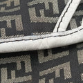 Zucca Pattern Tote Navy × White Canvas×Leather 8BH153 2321-8BH153.VWT-078ズッカ柄 トート ネイビー x ホワイト キャンバス×レザー 8BH153 2321-8BH153.VWT-078