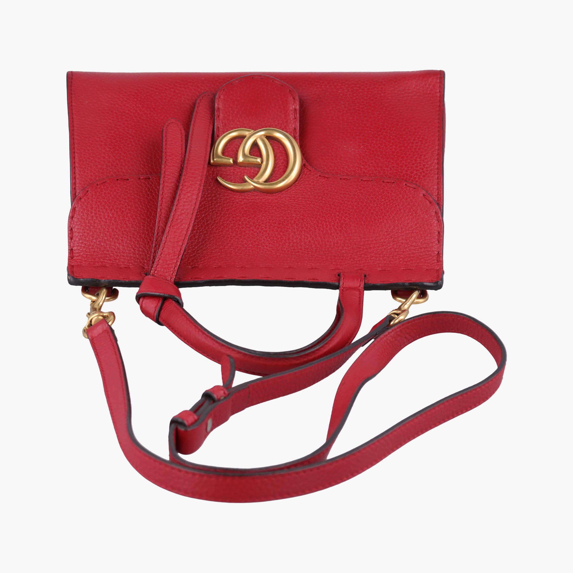 GG Marmont Red Leather 442622 I021813698GGマーモント レッド レザー 442622 I021813698
