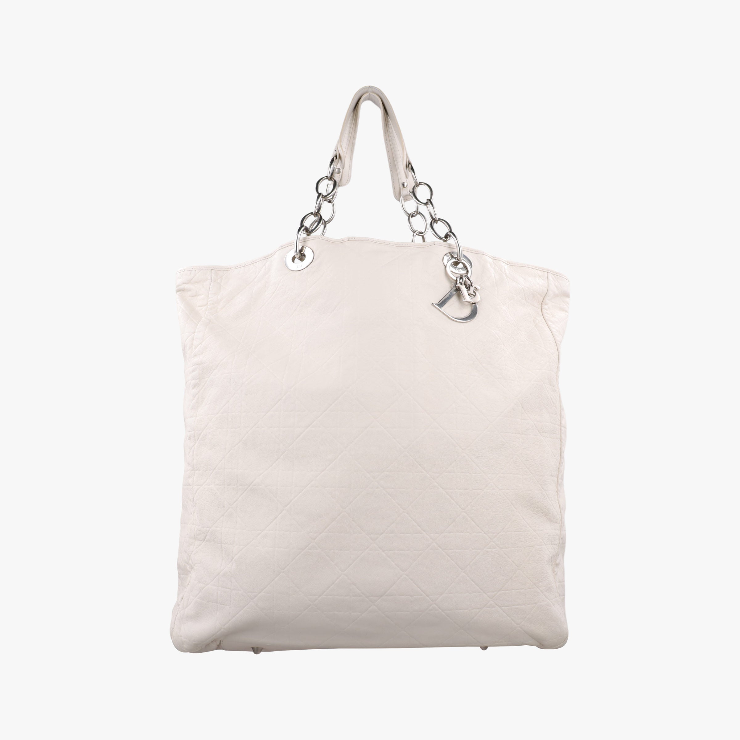 Cannage Dior Soft Shopping White lambskin 94-MA-0019カナージュ ディオール ソフトショッピング ホワイト ラムスキン 94-MA-0019