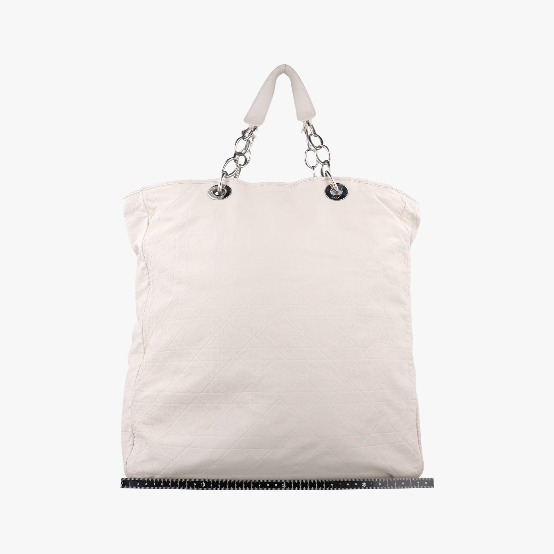 Cannage Dior Soft Shopping White lambskin 94-MA-0019カナージュ ディオール ソフトショッピング ホワイト ラムスキン 94-MA-0019