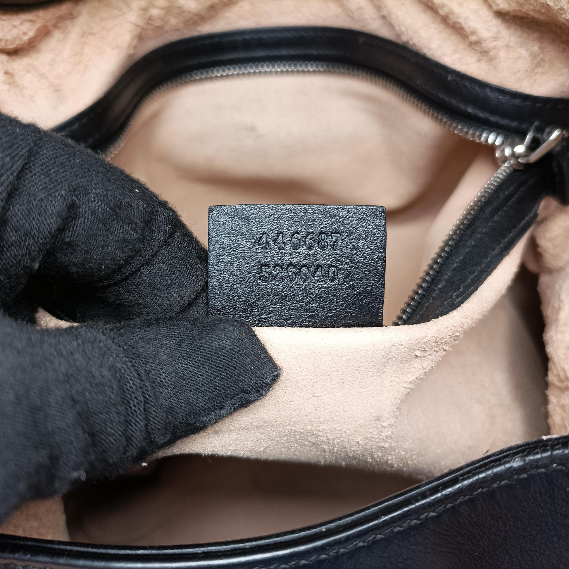 Dionysus Hobo Black Leather 446687 B020396603ディオニュソス ホーボー ブラック レザー 446687 B020396603