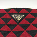 Triangolo Triangle Black×Red Jacquard × leather 1BC176 31/A3トライアングル ブラック×レッド ジャカード × レザー 1BC176 31/A3