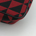 Triangolo Triangle Black×Red Jacquard × leather 1BC176 31/A3トライアングル ブラック×レッド ジャカード × レザー 1BC176 31/A3