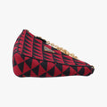 Triangolo Triangle Black×Red Jacquard × leather 1BC176 31/A3トライアングル ブラック×レッド ジャカード × レザー 1BC176 31/A3