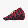 Triangolo Triangle Black×Red Jacquard × leather 1BC176 31/A3トライアングル ブラック×レッド ジャカード × レザー 1BC176 31/A3