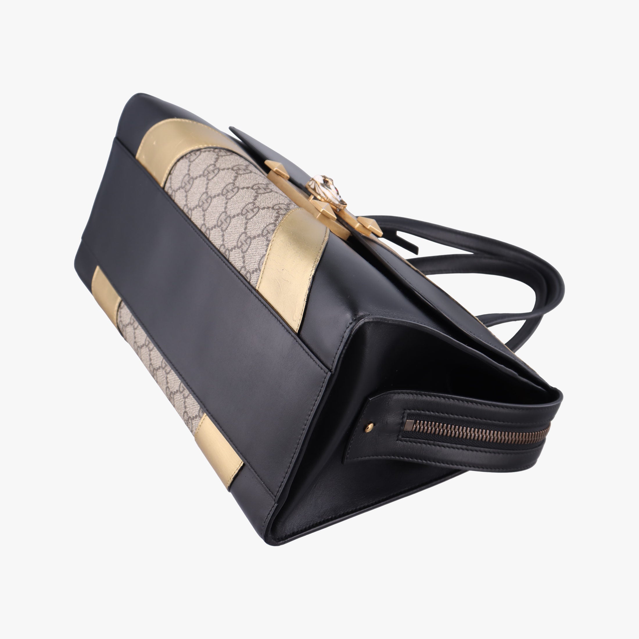 Osiride beige×black×Multicolour PVC coated canvas×Leather 476435 H022447217オジリデ ベージュ×ブラック×マルチカラー PVCコーティングキャンバス×レザー 476435 H022447217