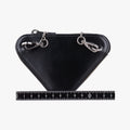 Triangle Chain Pouch Black Leather 230-Aトライアングル チェーン ポーチ ブラック レザー 230-A