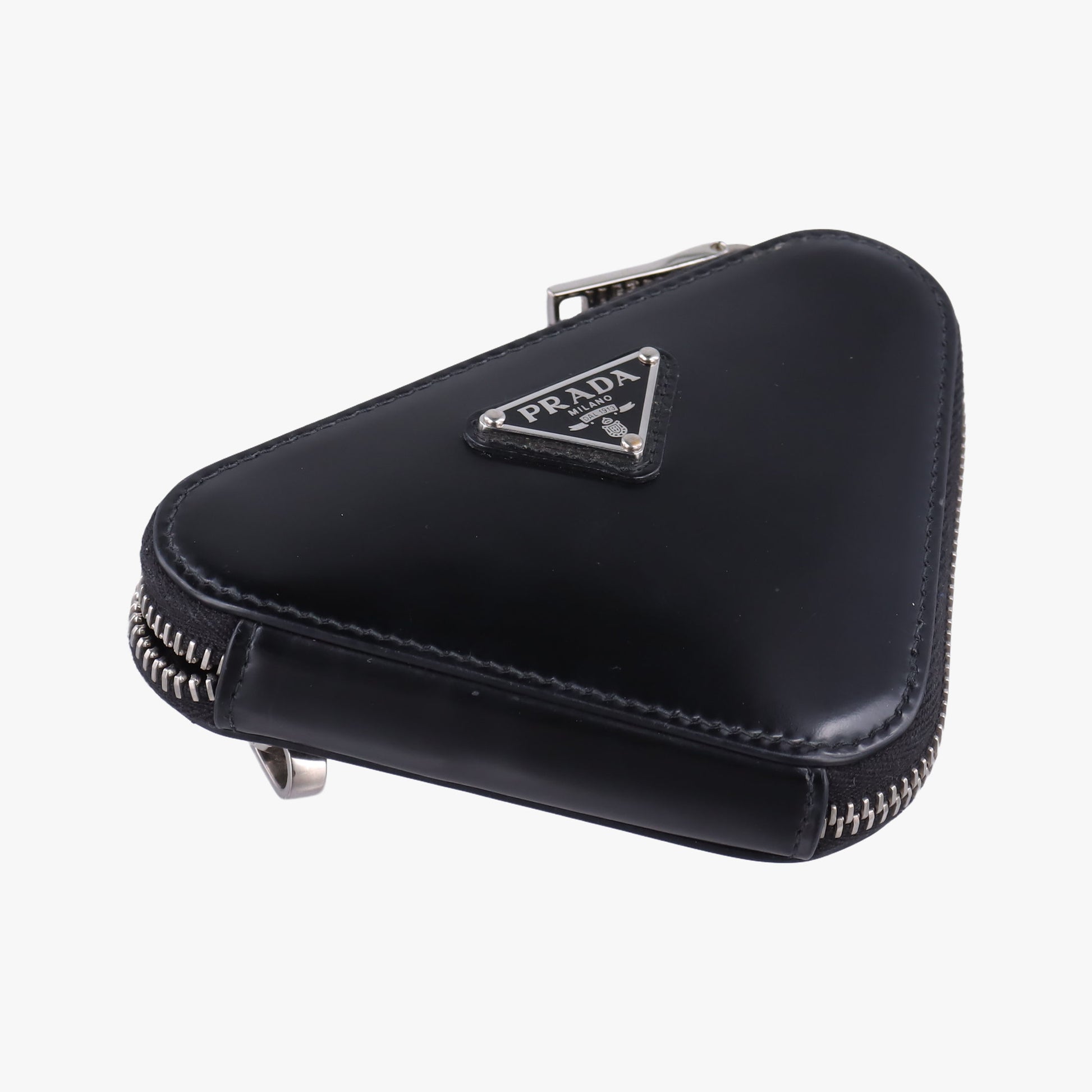 Triangle Chain Pouch Black Leather 230-Aトライアングル チェーン ポーチ ブラック レザー 230-A