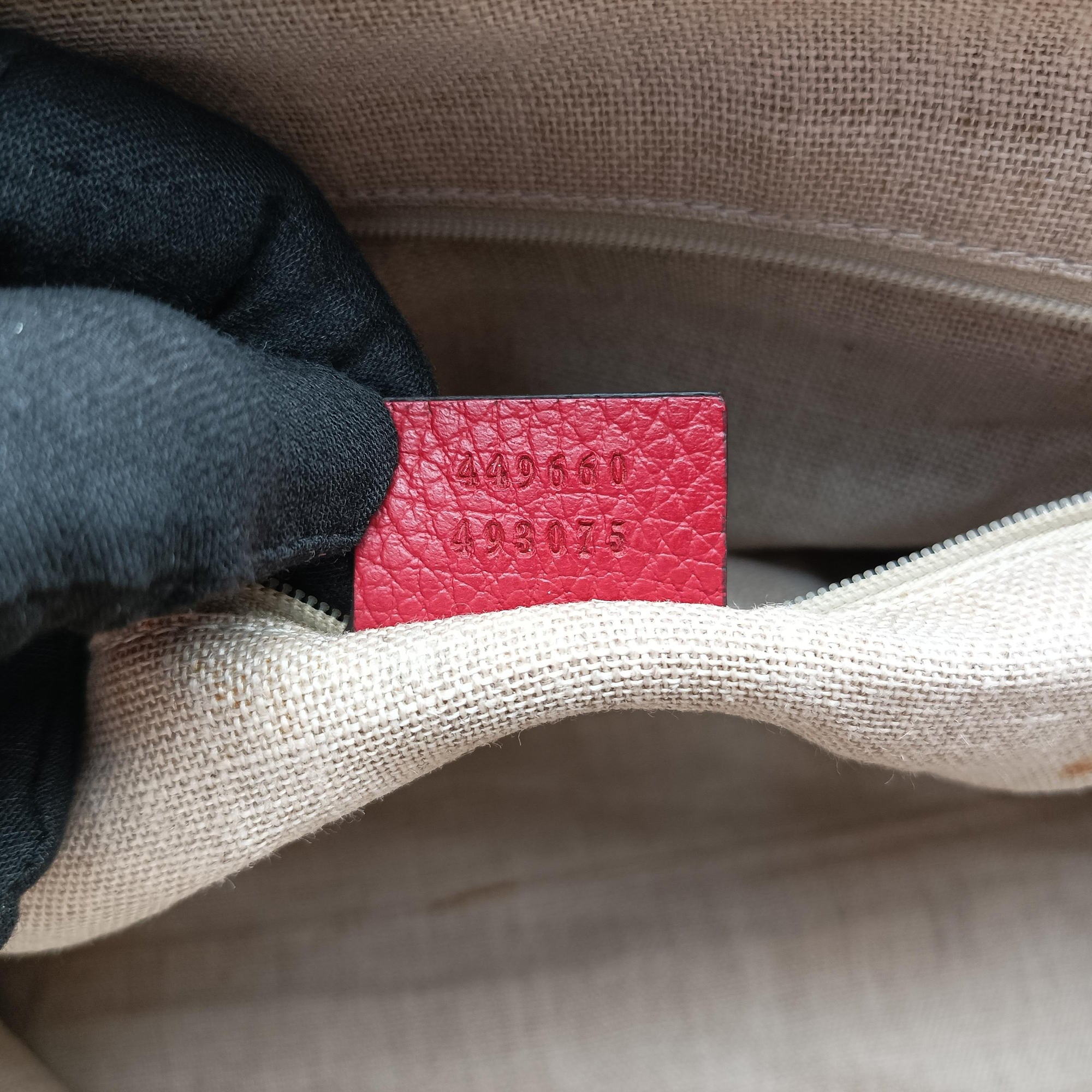 Dome Large GG Charm Red Leather 449660 C021251445ドーム ラージ GG チャーム レッド レザー 449660 C021251445