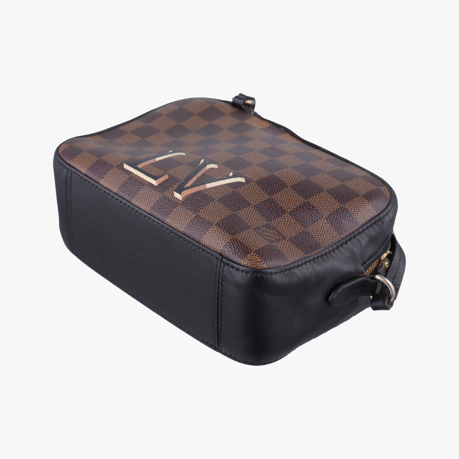 SANTA MONICA EBENE×Noir Damier Canvas×Leather N40189 CA4138サンタモニカ エベヌ×ノワール ダミエキャンバス×レザー N40189 CA4138