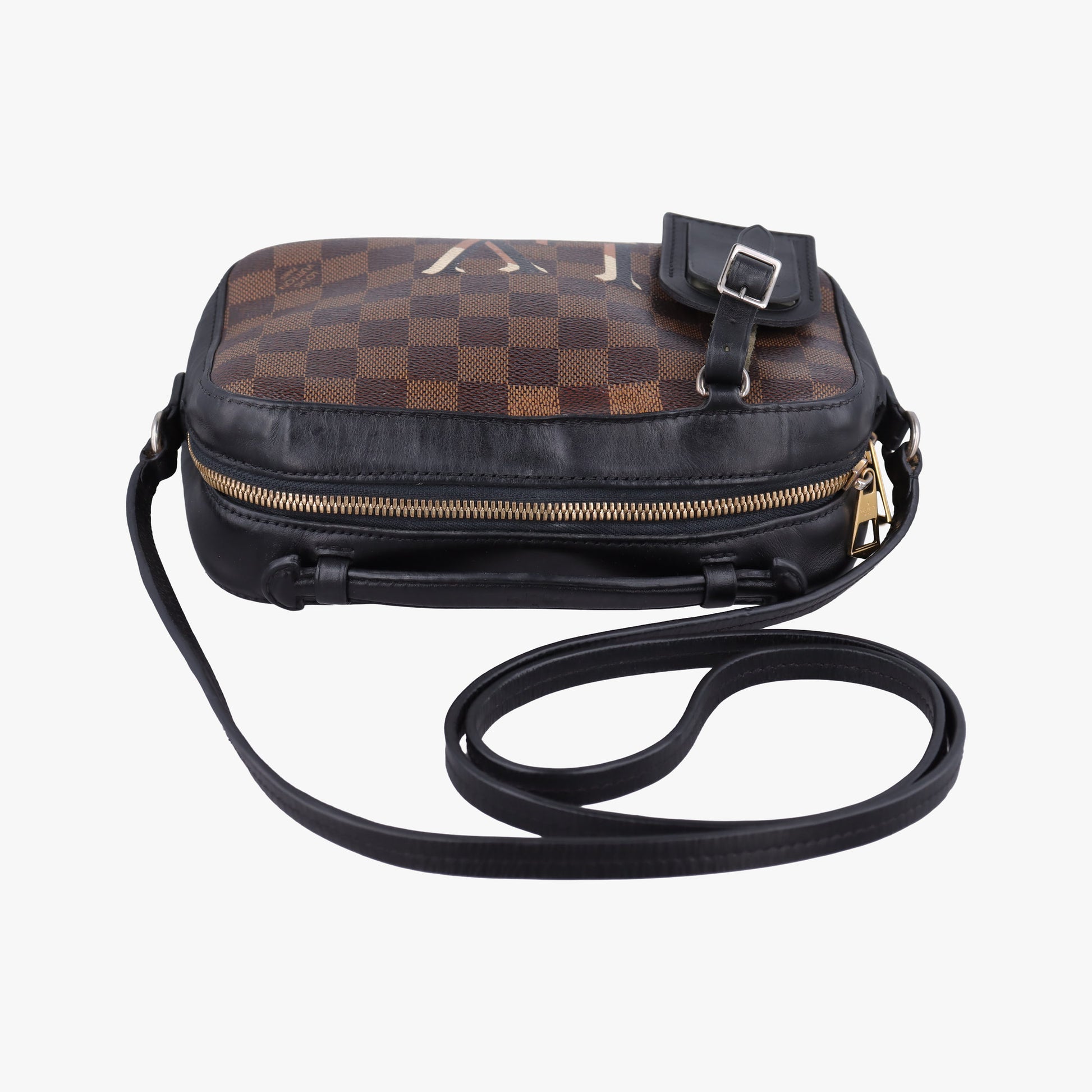 SANTA MONICA EBENE×Noir Damier Canvas×Leather N40189 CA4138サンタモニカ エベヌ×ノワール ダミエキャンバス×レザー N40189 CA4138