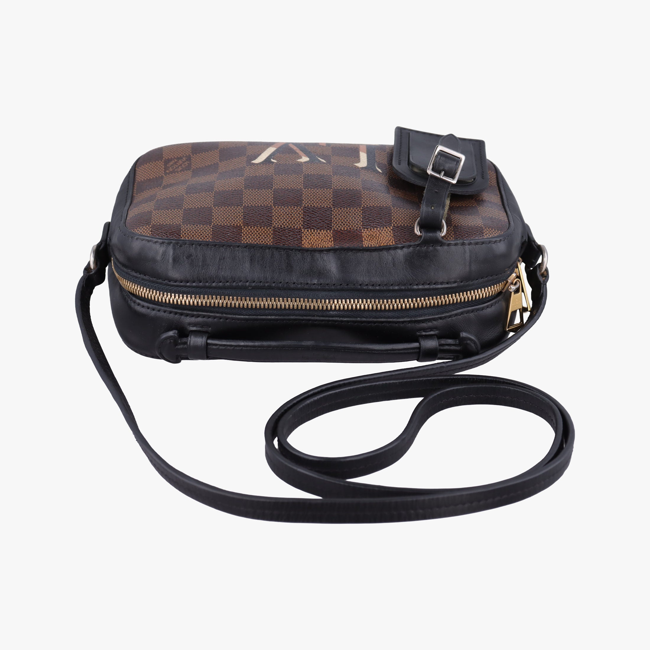SANTA MONICA EBENE×Noir Damier Canvas×Leather N40189 CA4138サンタモニカ エベヌ×ノワール ダミエキャンバス×レザー N40189 CA4138