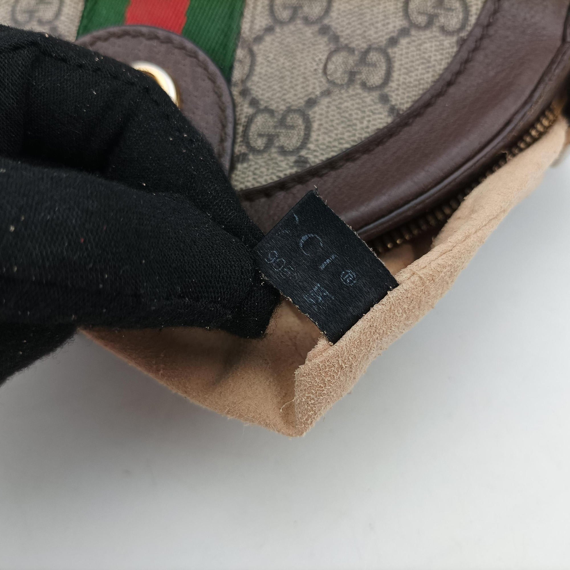 Ophidia Brown×beige PVC coated canvas×Leather 550618 H031329050オフィディア ブラウン×ベージュ PVCコーティングキャンバス×レザー 550618 H031329050