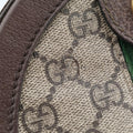 Ophidia Brown×beige PVC coated canvas×Leather 550618 H031329050オフィディア ブラウン×ベージュ PVCコーティングキャンバス×レザー 550618 H031329050