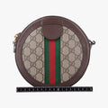 Ophidia Brown×beige PVC coated canvas×Leather 550618 H031329050オフィディア ブラウン×ベージュ PVCコーティングキャンバス×レザー 550618 H031329050