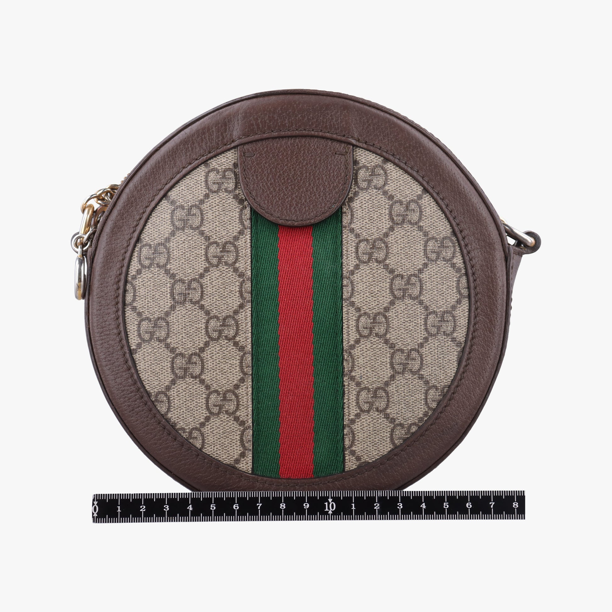 Ophidia Brown×beige PVC coated canvas×Leather 550618 H031329050オフィディア ブラウン×ベージュ PVCコーティングキャンバス×レザー 550618 H031329050