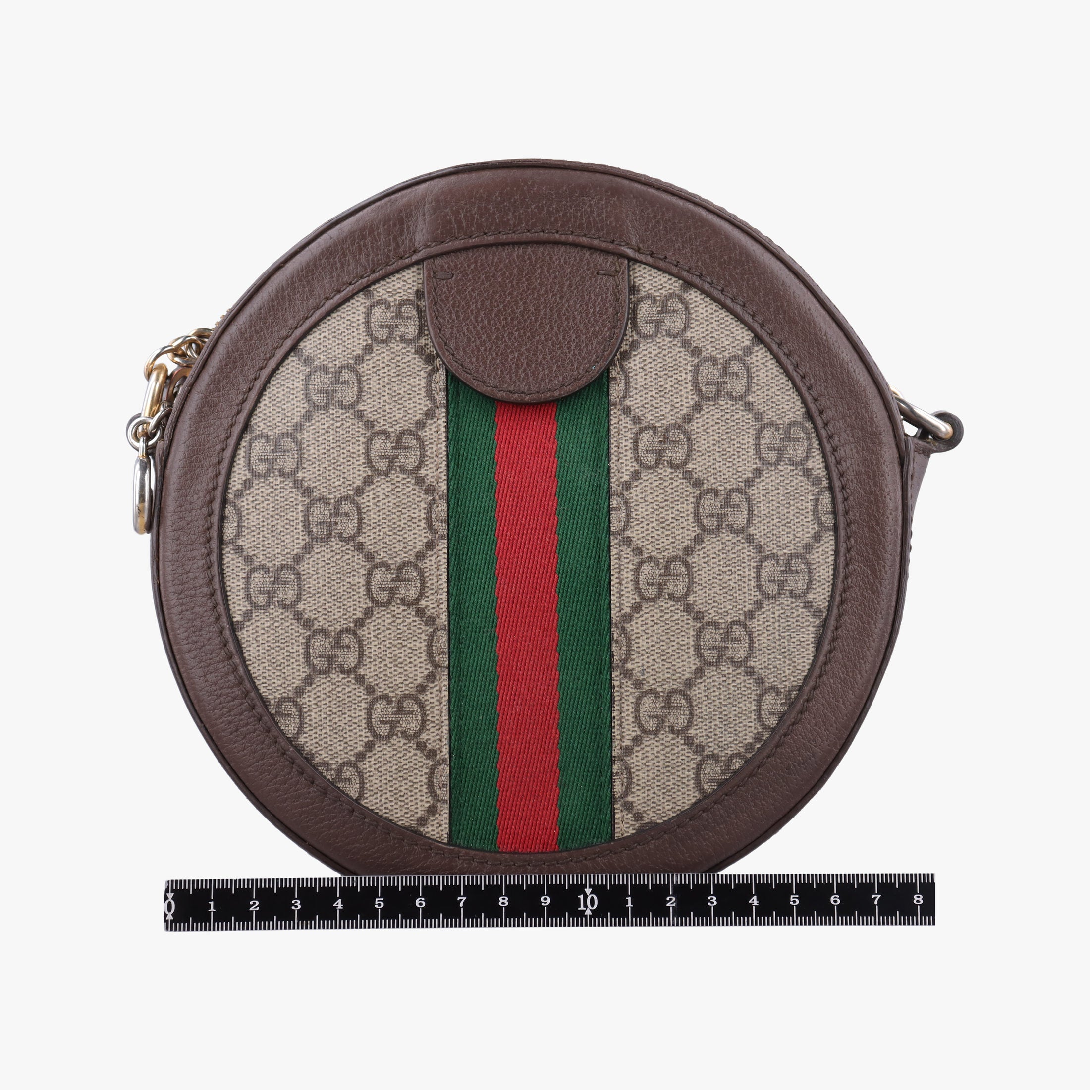 Ophidia Brown×beige PVC coated canvas×Leather 550618 H031329050オフィディア ブラウン×ベージュ PVCコーティングキャンバス×レザー 550618 H031329050