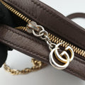 Ophidia Brown×beige PVC coated canvas×Leather 550618 H031329050オフィディア ブラウン×ベージュ PVCコーティングキャンバス×レザー 550618 H031329050