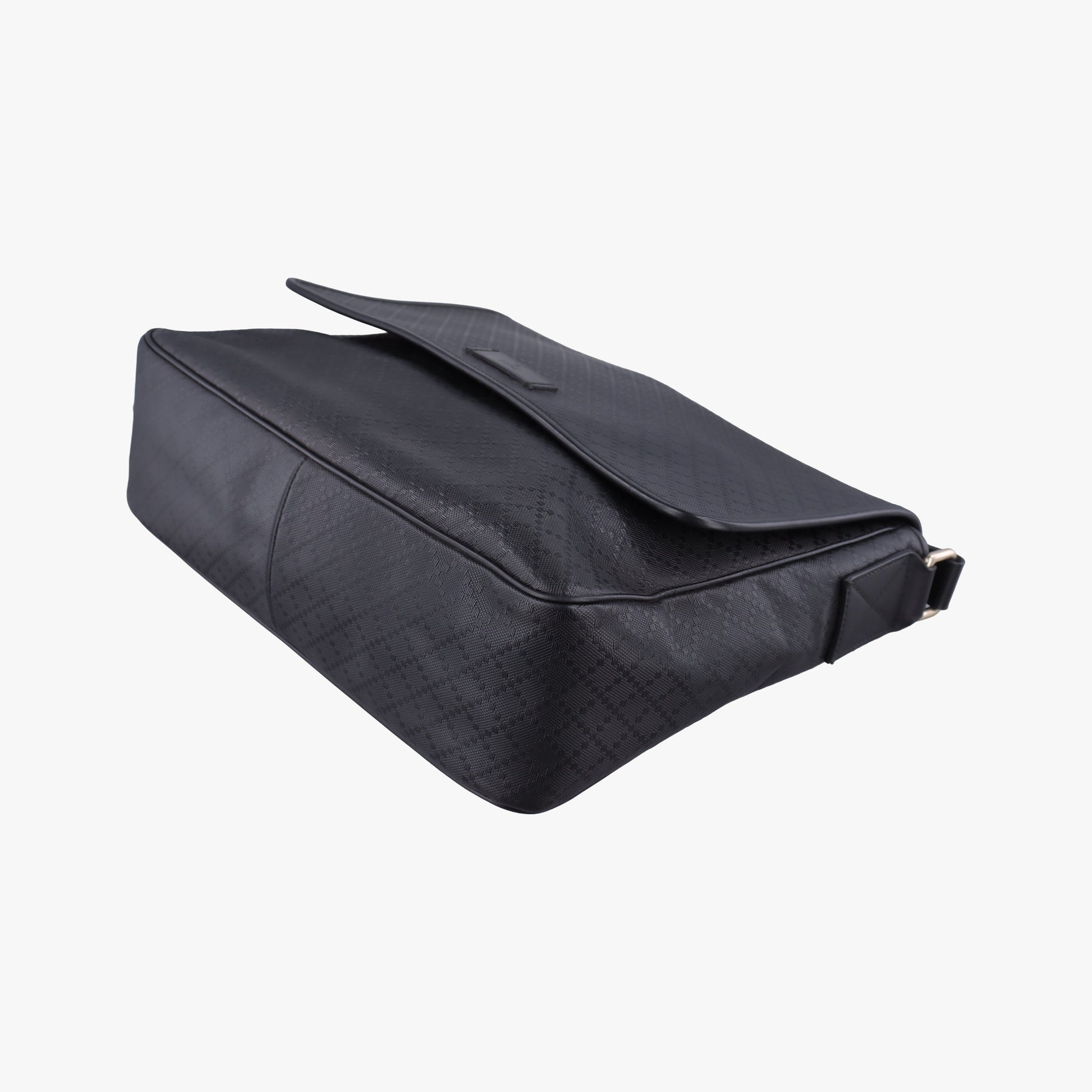 Guccissima Messenger Black Leather 223665 A011389922グッチッシマ メッセンジャー ブラック レザー 223665 A011389922