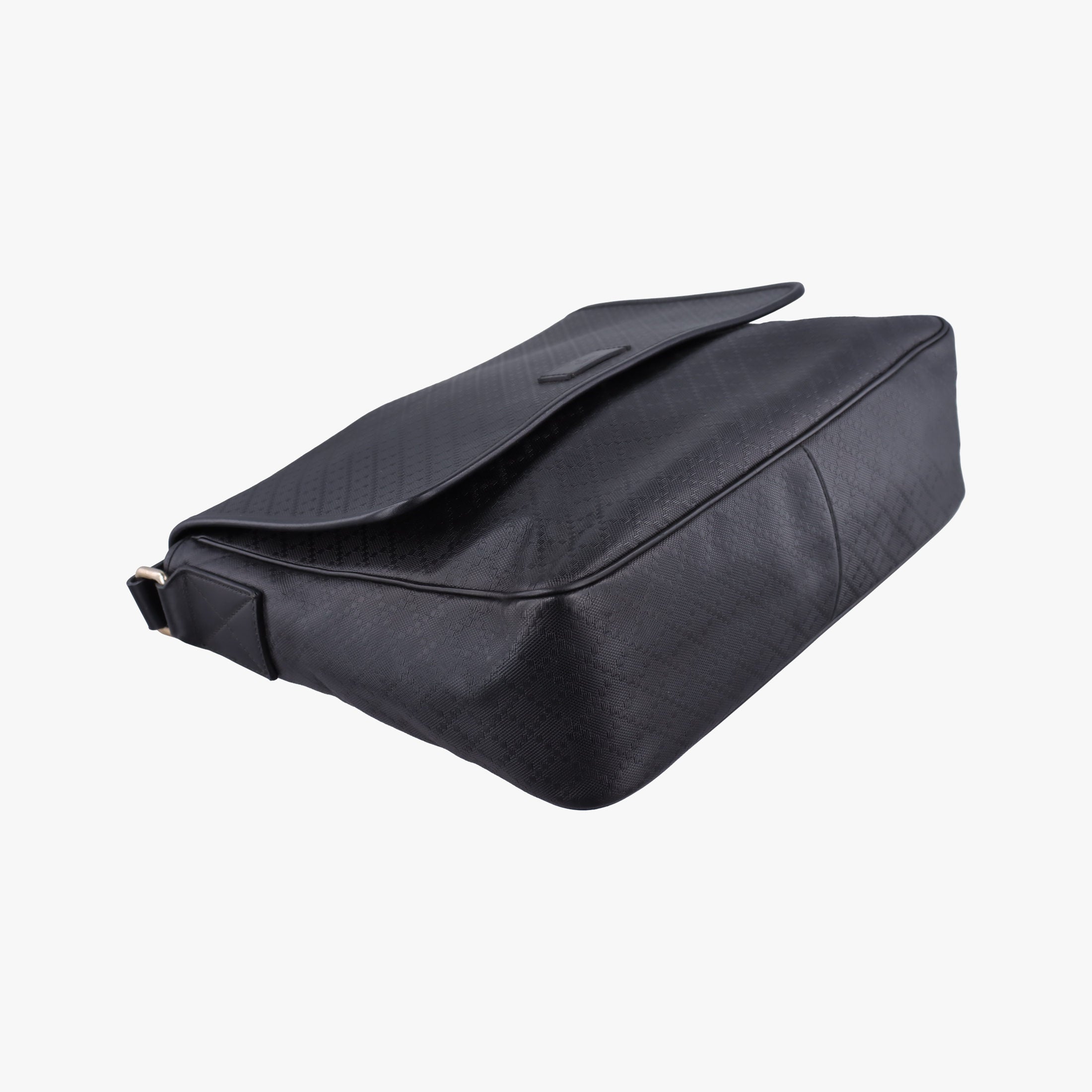 Guccissima Messenger Black Leather 223665 A011389922グッチッシマ メッセンジャー ブラック レザー 223665 A011389922