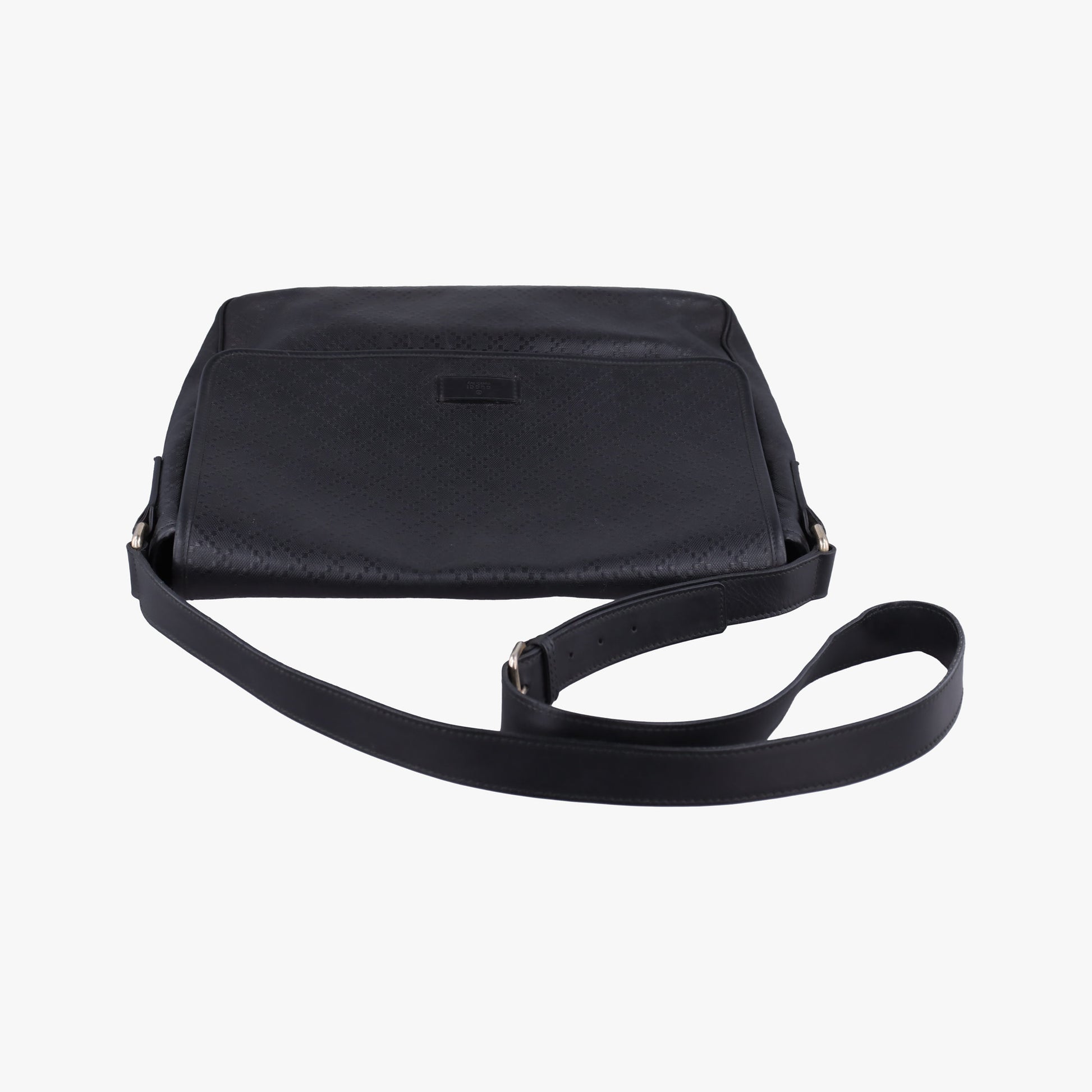 Guccissima Messenger Black Leather 223665 A011389922グッチッシマ メッセンジャー ブラック レザー 223665 A011389922