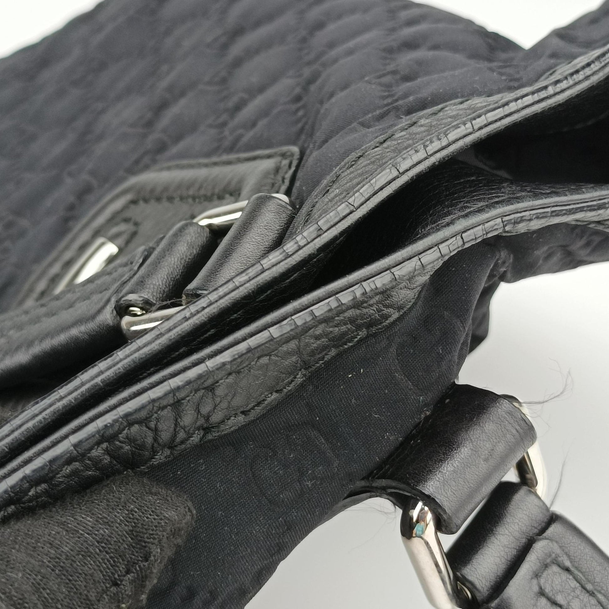 GG Neoprene Techno Tag Black fabric × Leather 241102 H7547429GG ネオプレン シリーズ ブラック ファブリック× レザー 241102 H7547429