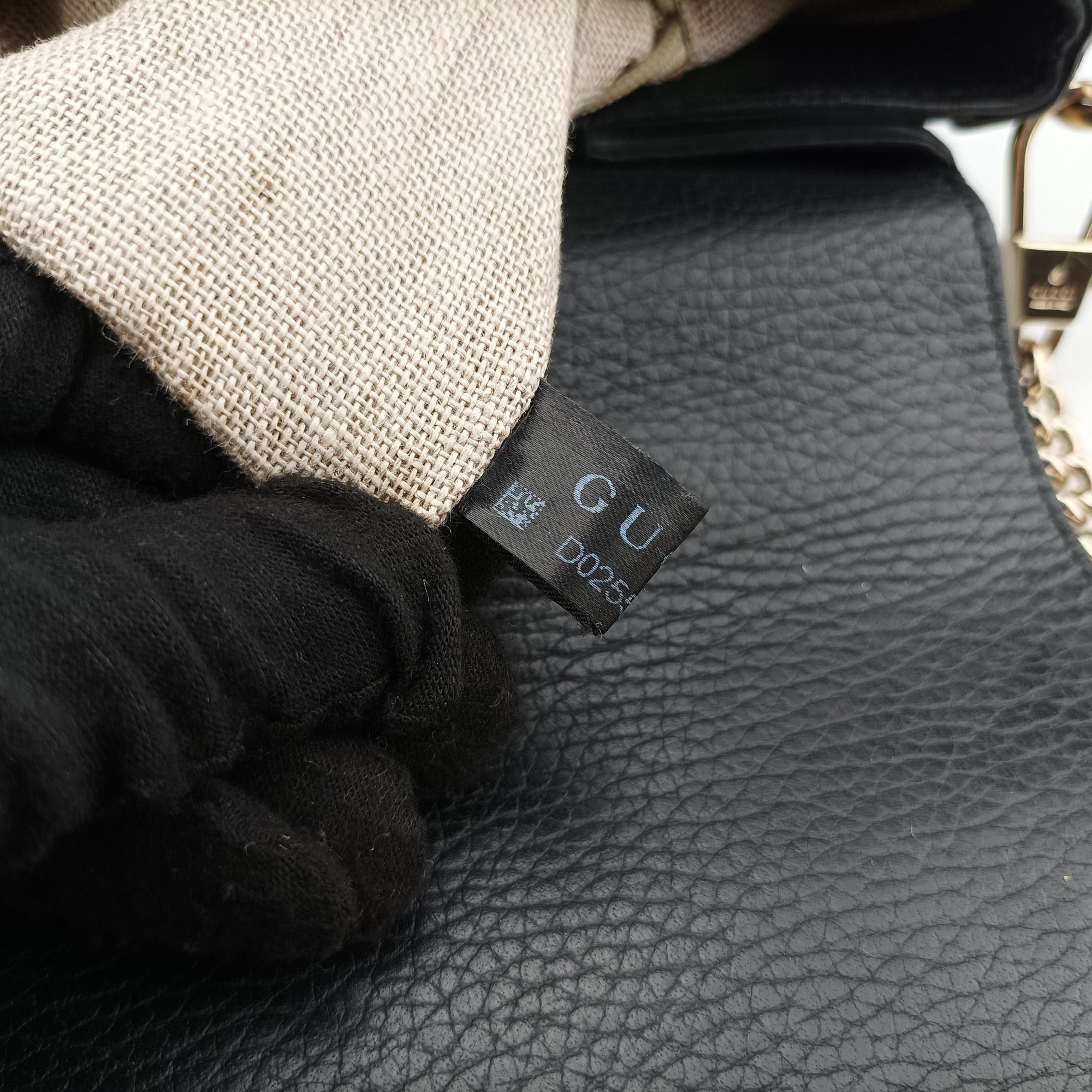 Interlocking G Black Leather 510306 D025516347インターロッキングG ブラック レザー 510306 D025516347