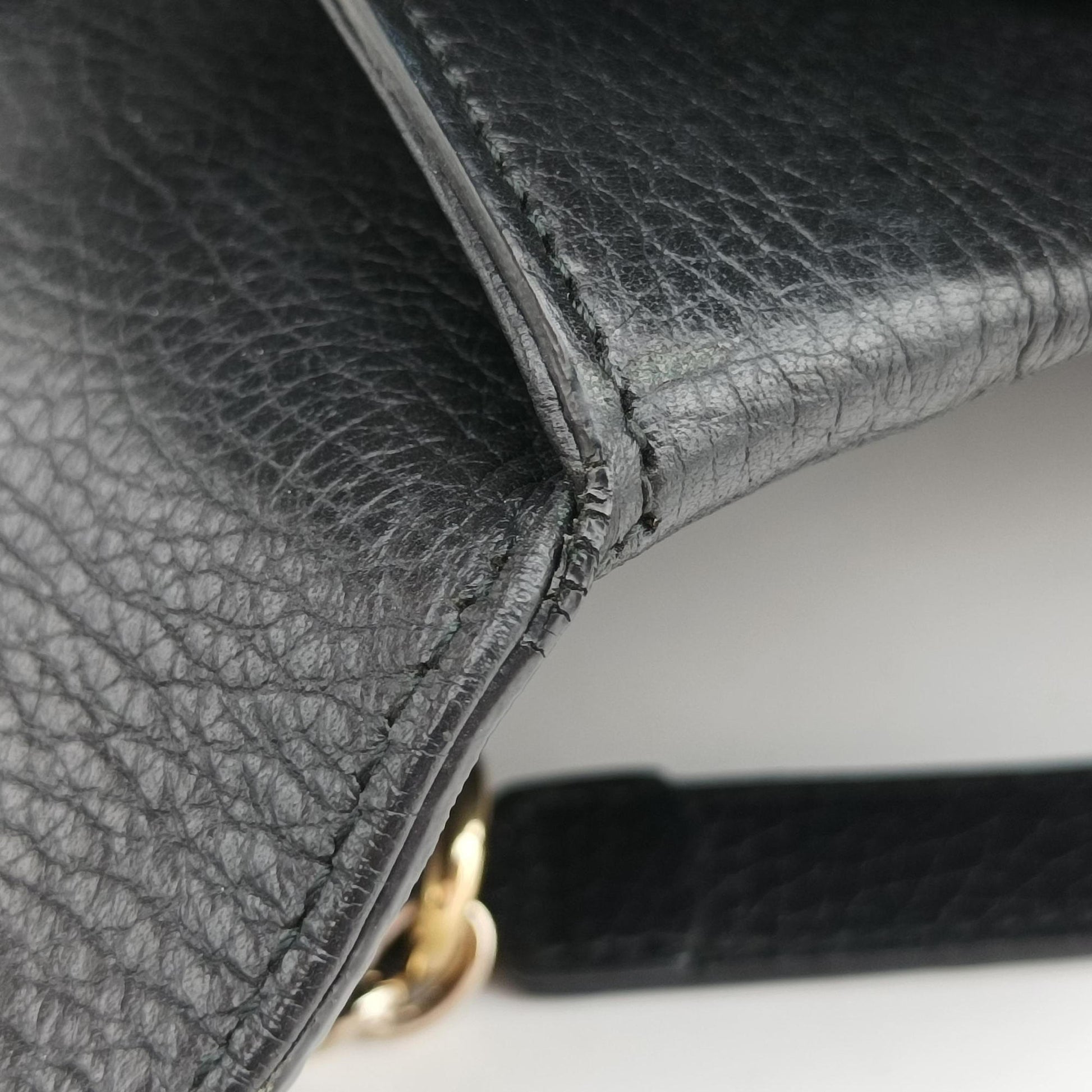 Interlocking G Black Leather 510306 D025516347インターロッキングG ブラック レザー 510306 D025516347