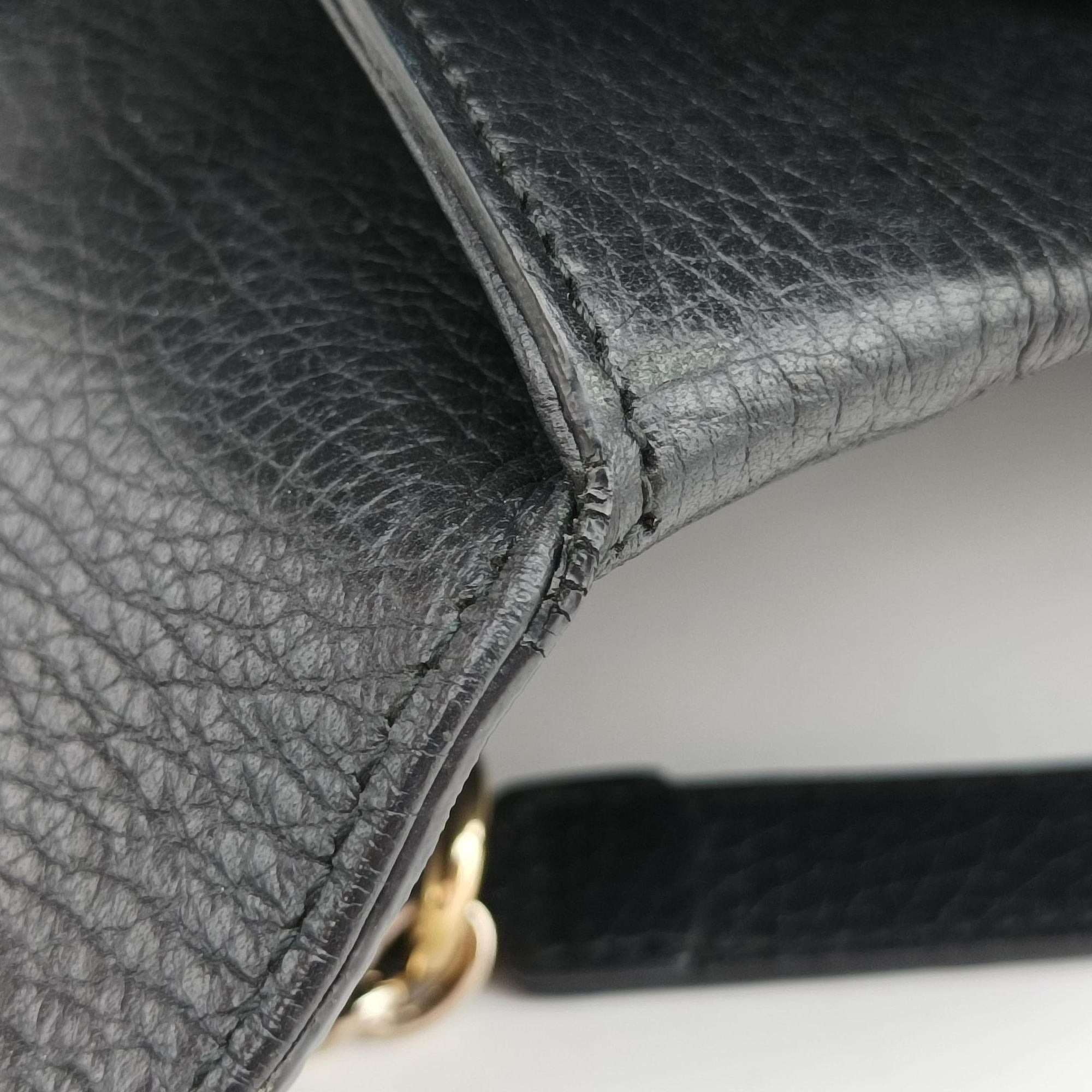 Interlocking G Black Leather 510306 D025516347インターロッキングG ブラック レザー 510306 D025516347