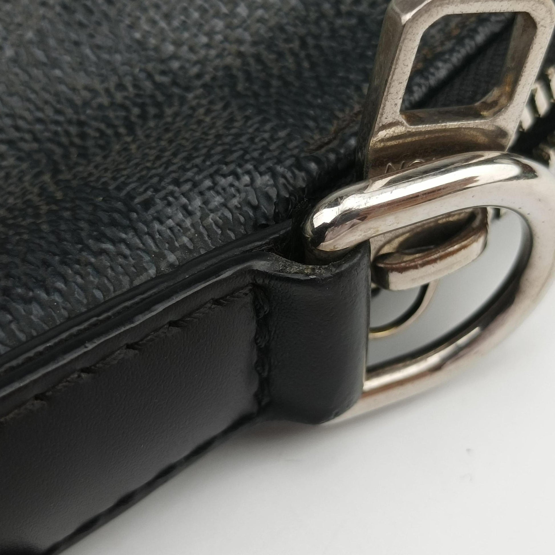 Porte Documents Jour Noir Damier Graphite N48224 SR3143ポルトドキュマン ジュール ノワール ダミエ グラフィット N48224 SR3143