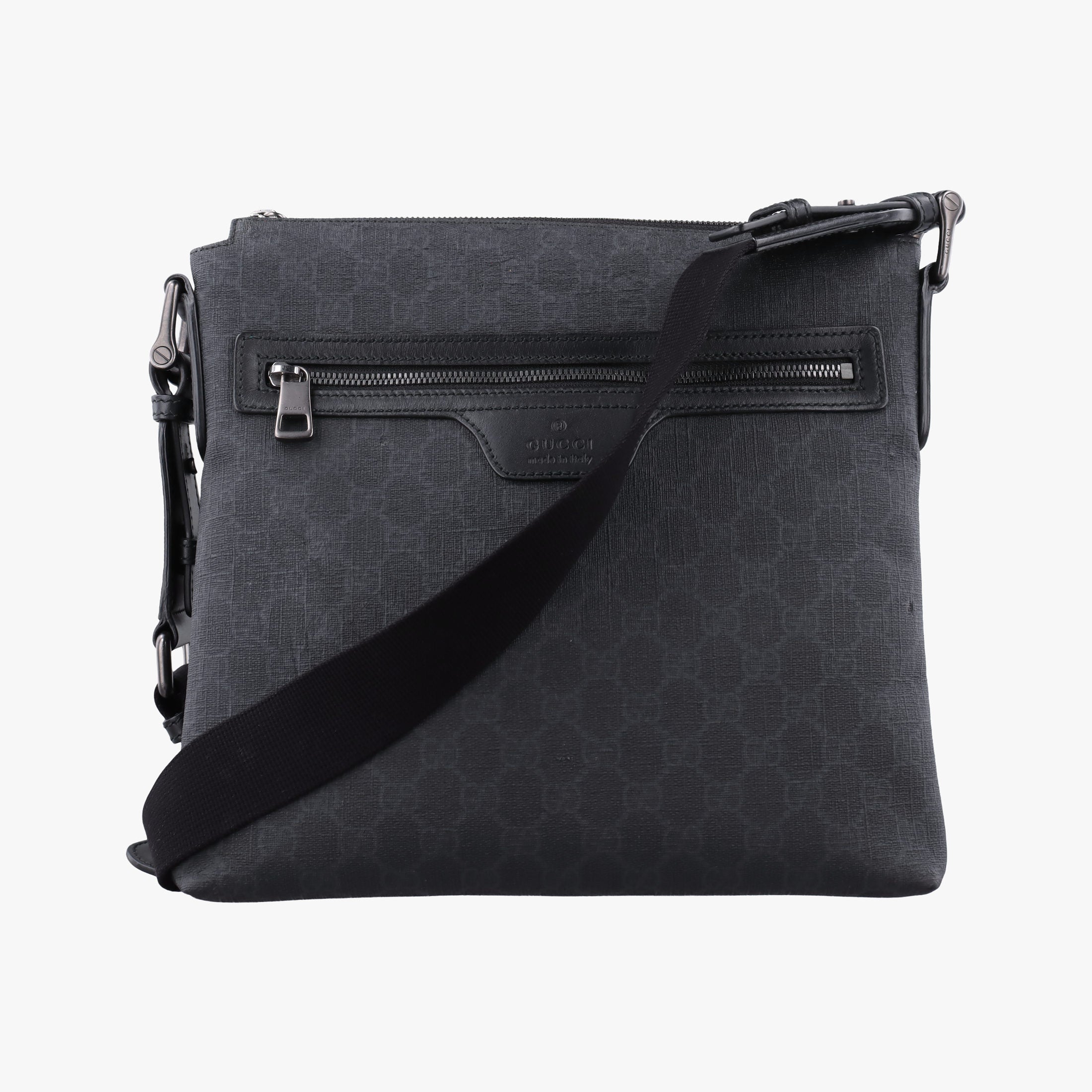 GG Supreme Black PVC coated canvas 322279 C018659644GGスプリーム ブラック PVCコーティングキャンバス 322279 C018659644