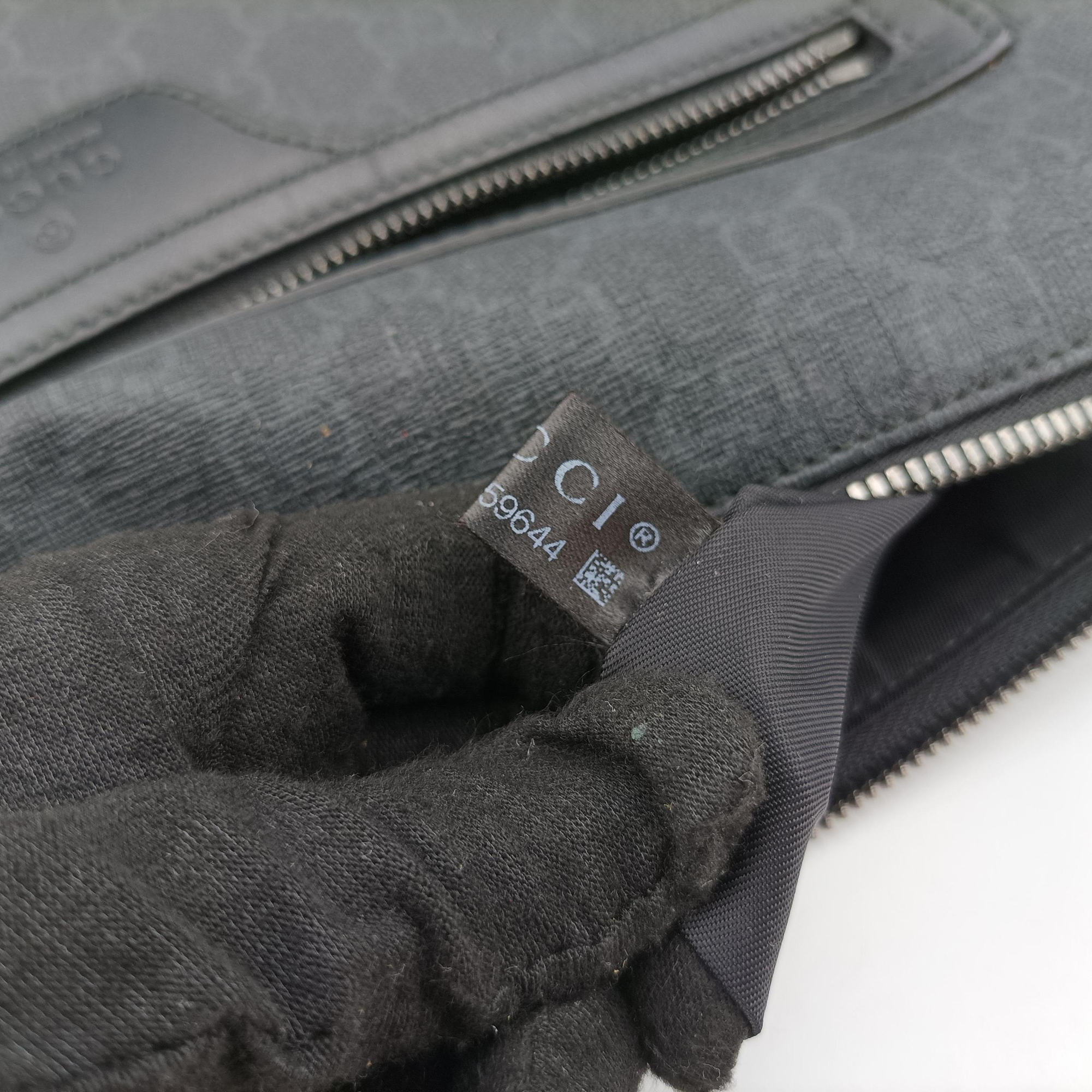 GG Supreme Black PVC coated canvas 322279 C018659644GGスプリーム ブラック PVCコーティングキャンバス 322279 C018659644