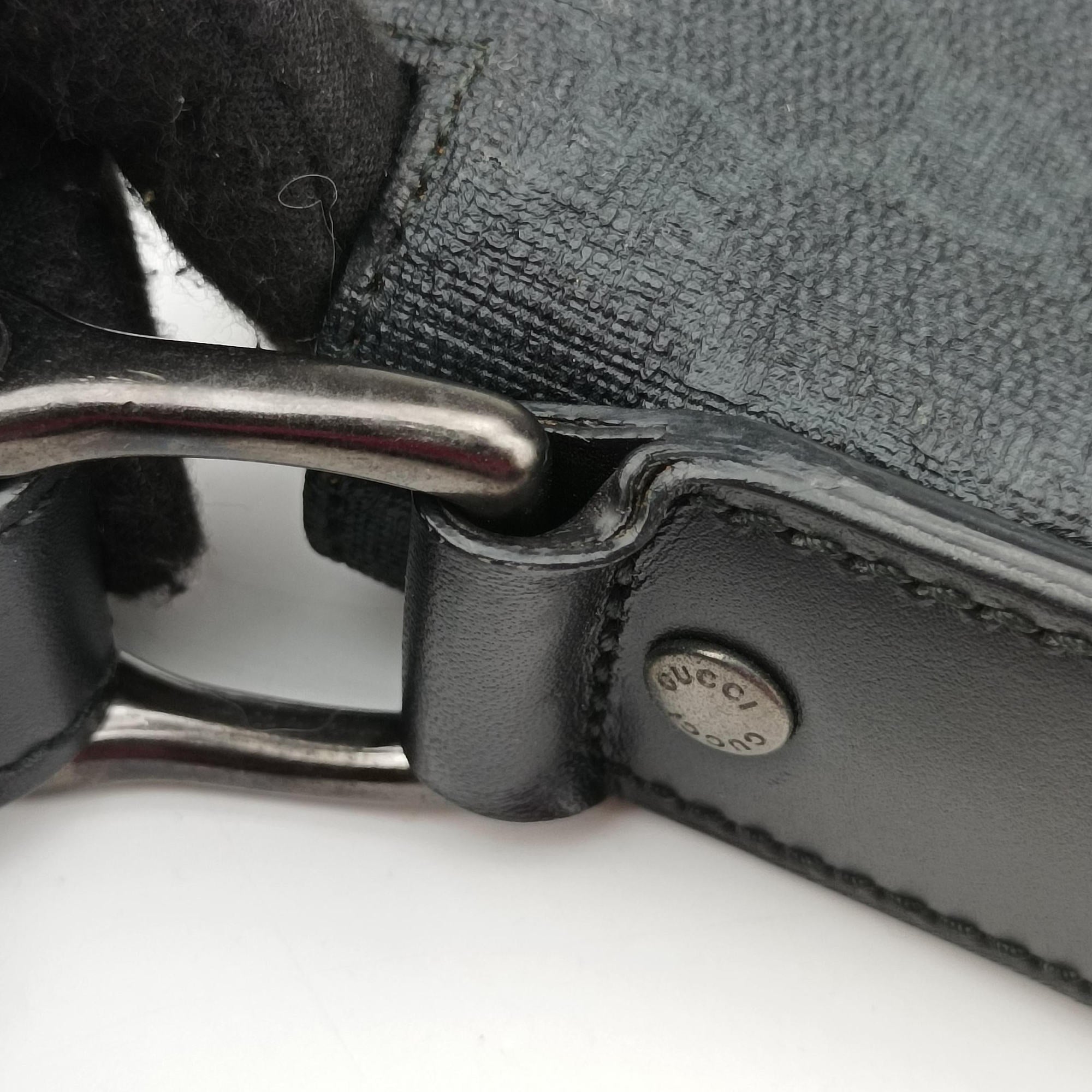 GG Supreme Black PVC coated canvas 322279 C018659644GGスプリーム ブラック PVCコーティングキャンバス 322279 C018659644