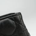 Lady Dior Black lambskin 08-MA-0191レディディオール ブラック ラムスキン 08-MA-0191