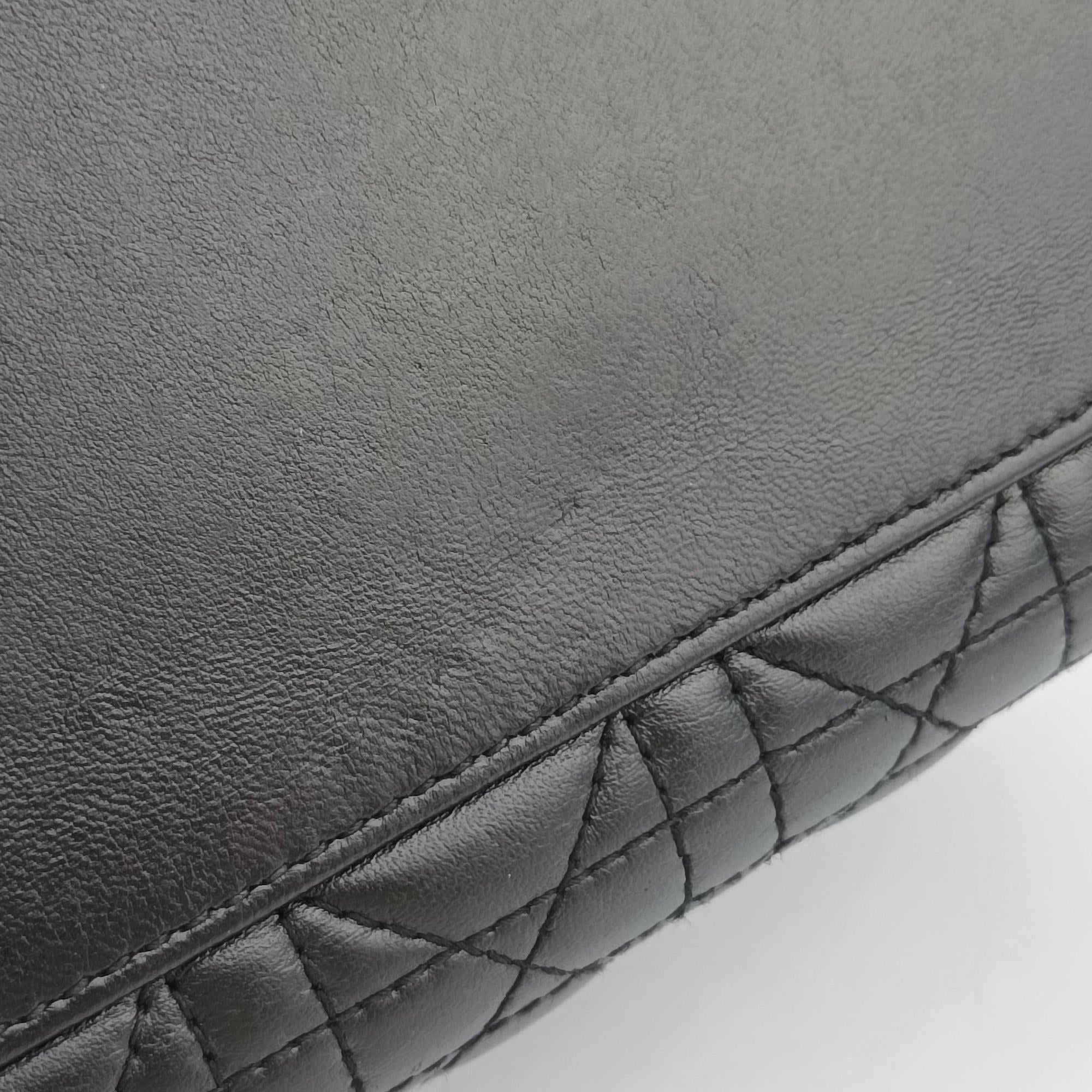 Lady Dior Black lambskin 08-MA-0191レディディオール ブラック ラムスキン 08-MA-0191