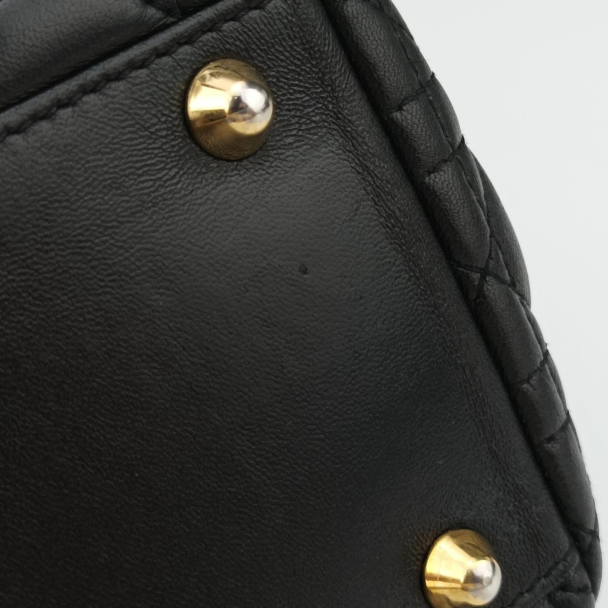 Lady Dior Black lambskin 08-MA-0191レディディオール ブラック ラムスキン 08-MA-0191
