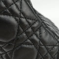 Lady Dior Black lambskin 08-MA-0191レディディオール ブラック ラムスキン 08-MA-0191