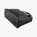 Lady Dior Black lambskin 08-MA-0191レディディオール ブラック ラムスキン 08-MA-0191