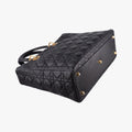 Lady Dior Black lambskin 08-MA-0191レディディオール ブラック ラムスキン 08-MA-0191