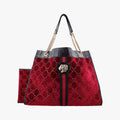 Rajah Red × Black velour × Leather 537219 C027641824ラジャ レッド × ブラック ベロア × レザー 537219 C027641824