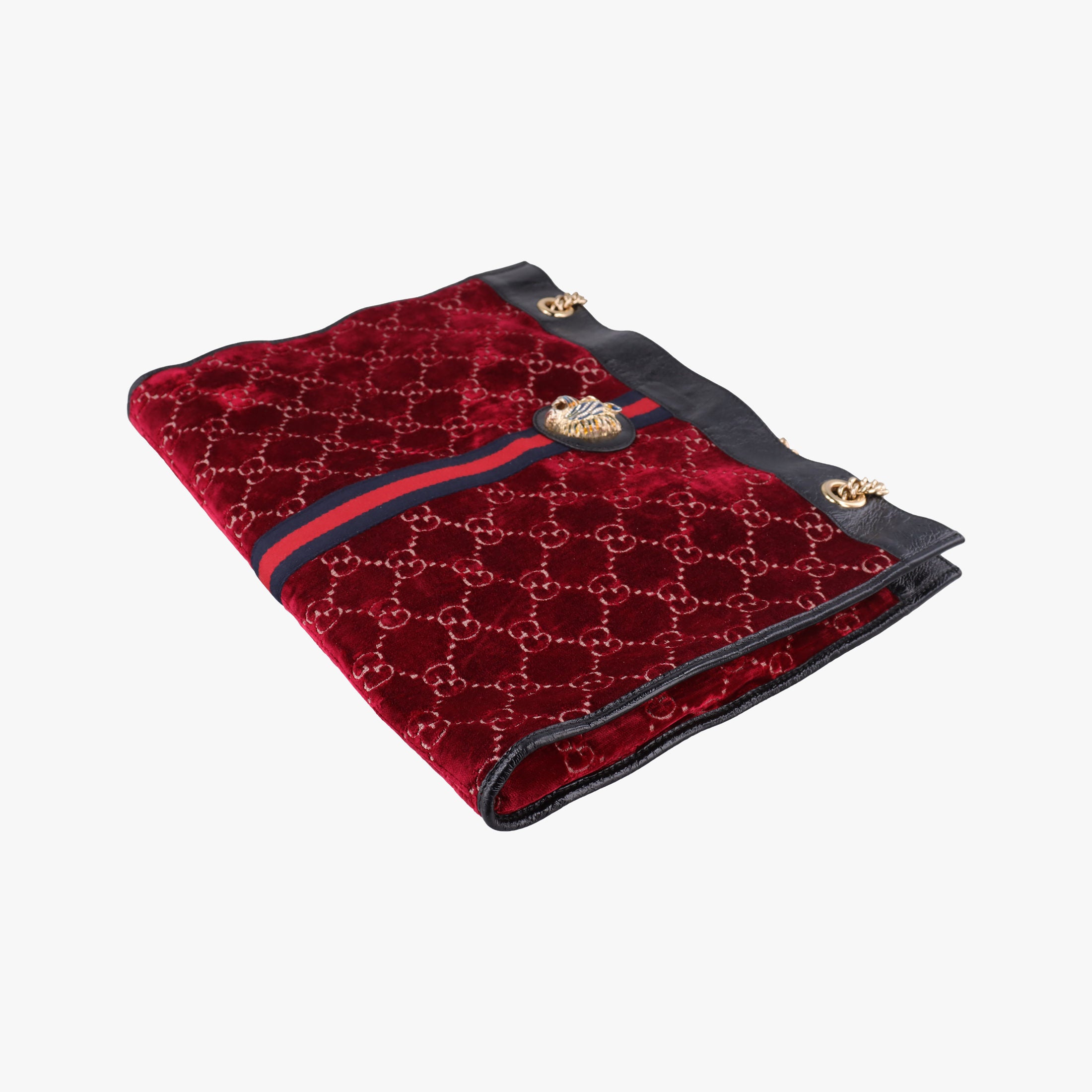 Rajah Red × Black velour × Leather 537219 C027641824ラジャ レッド × ブラック ベロア × レザー 537219 C027641824