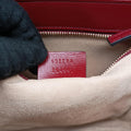 The Hacker Project Horsebit 1955 Beige × Brown × Red PVC coated canvas×Leather 602204 A031672839ホースビット 1955 ベージュ×ブラウン×レッド PVCコーティングキャンバス×レザー 602204 A031672839