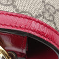 The Hacker Project Horsebit 1955 Beige × Brown × Red PVC coated canvas×Leather 602204 A031672839ホースビット 1955 ベージュ×ブラウン×レッド PVCコーティングキャンバス×レザー 602204 A031672839