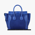 Luggage Mini Shopper Blue Suede × Leather S-ZP-1101ラゲージミニショッパー ブルー スエード × レザー S-ZP-1101