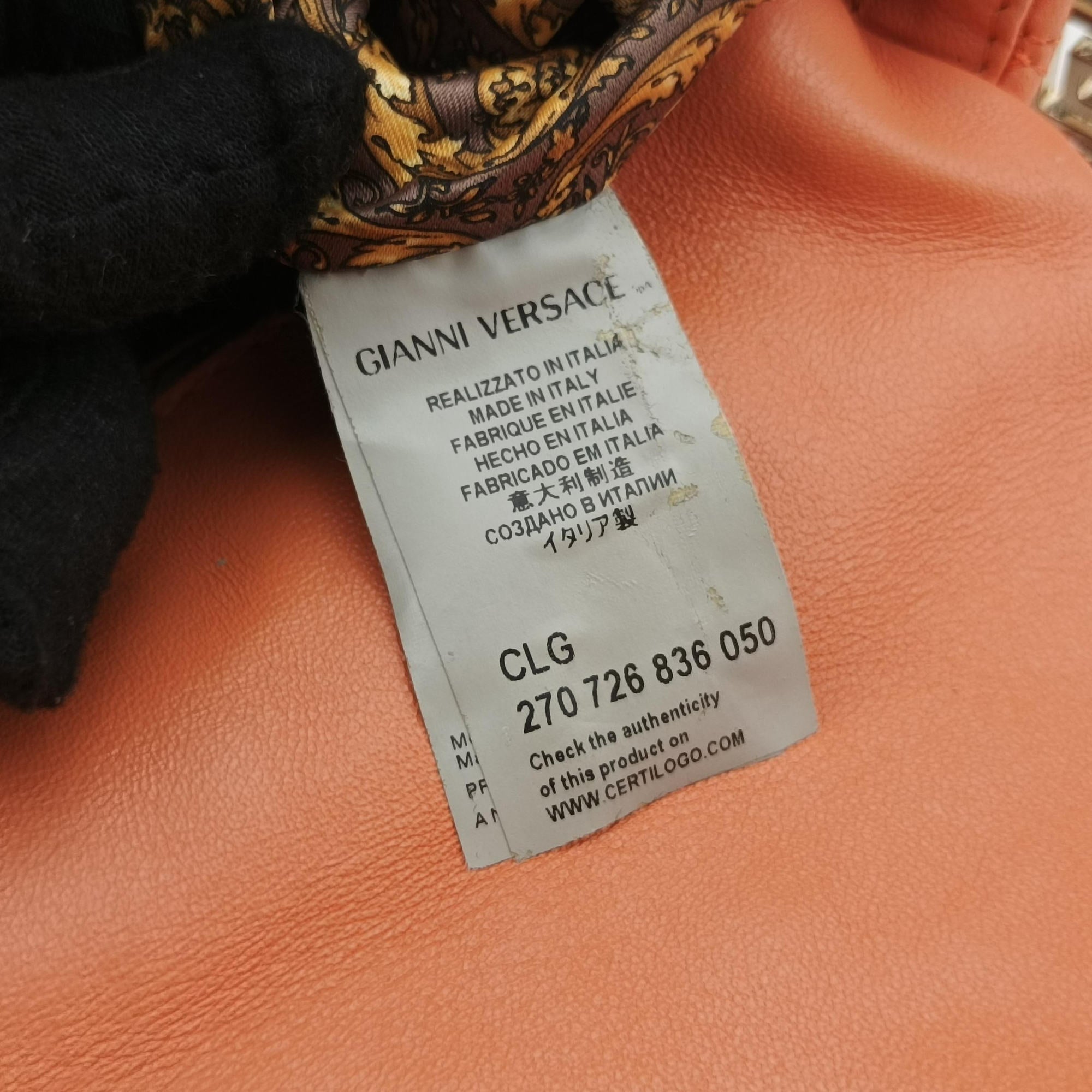 Vanitas Medusa Orange leather 270 726 836 050ヴァニタス メデューサ オレンジ レザー 270 726 836 050