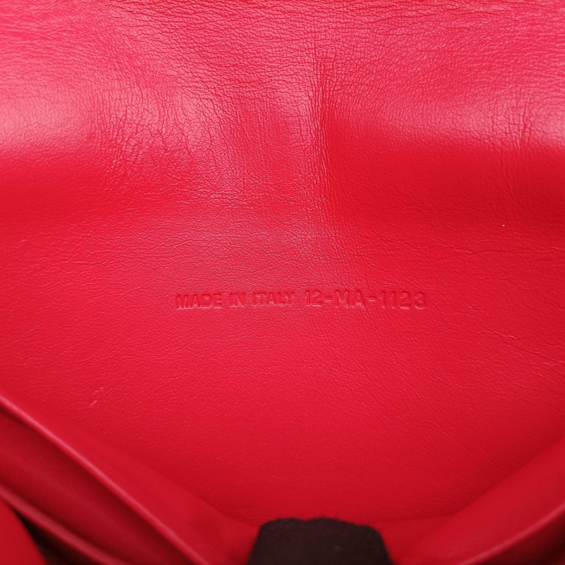 Miss Dior CANNAGE New Lock Rose lambskin 12-MA-1123ミス ディオール カナージュ ニューロック ローズ レッド ラムスキン 12-MA-1123