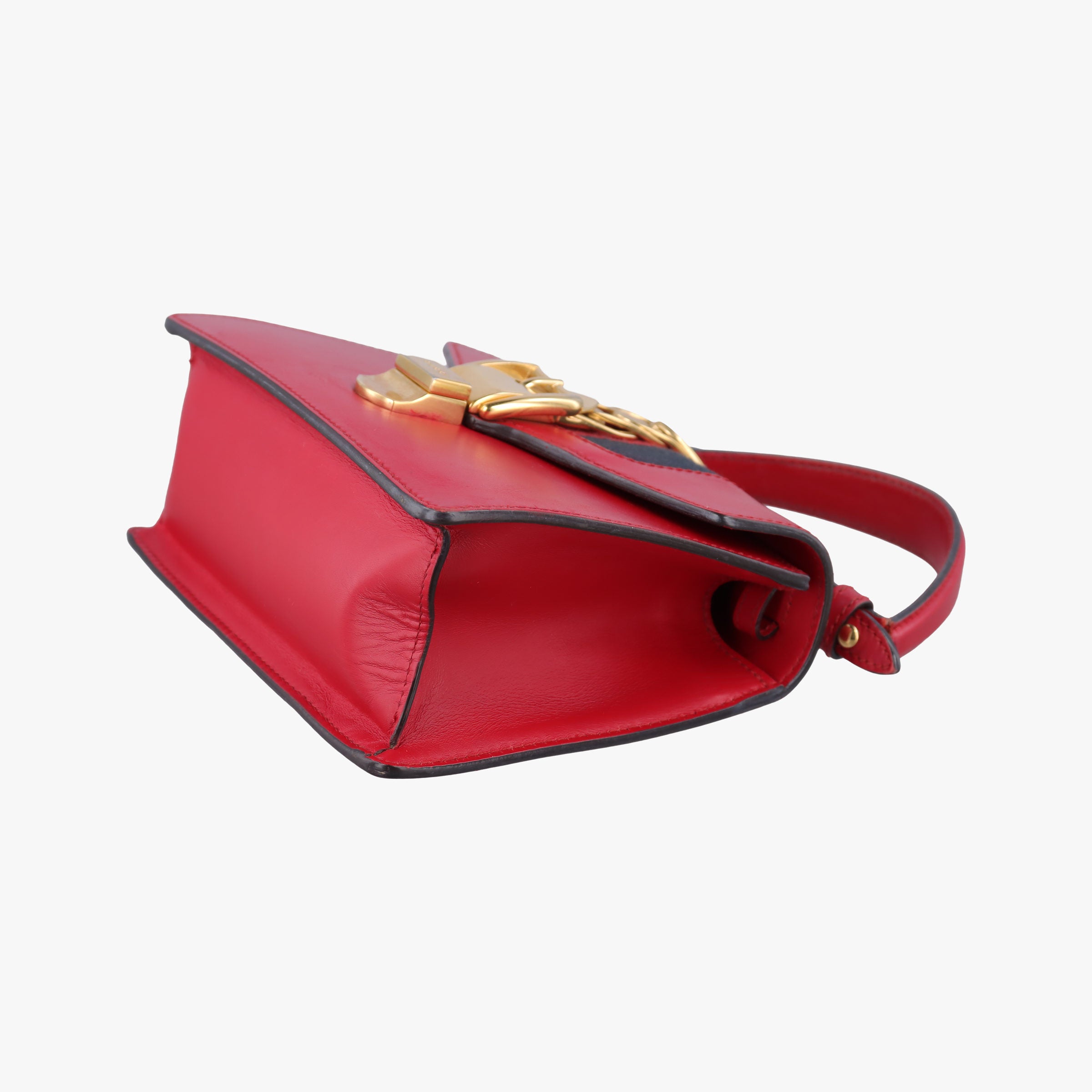 Sylvie Red×navy Leather 470270 B021588884シルヴィ レッド×ネイビー レザー 470270 B021588884