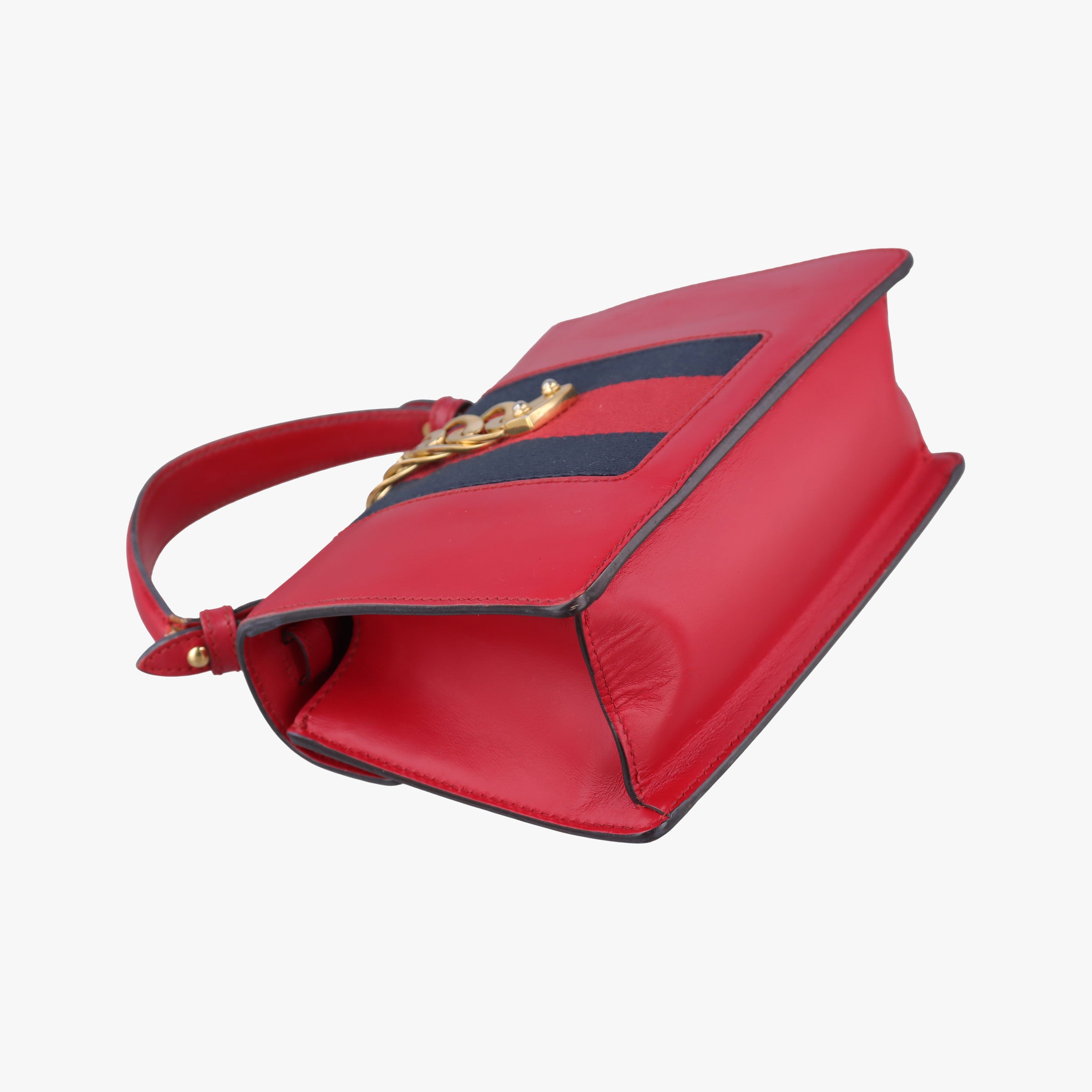 Sylvie Red×navy Leather 470270 B021588884シルヴィ レッド×ネイビー レザー 470270 B021588884