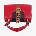 Sylvie Red×navy Leather 470270 B021588884シルヴィ レッド×ネイビー レザー 470270 B021588884